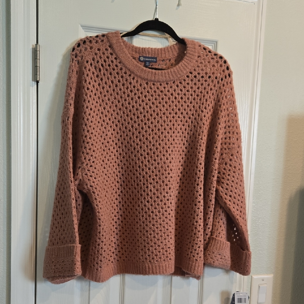 Democracy Cute Rose Colored Super Soft Sweater